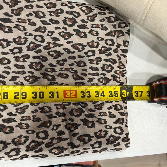 Banana Republic Leopard Animal Print Flutter Sleeve Sheath Dress Womens Size 6 - Picture 4 of 9